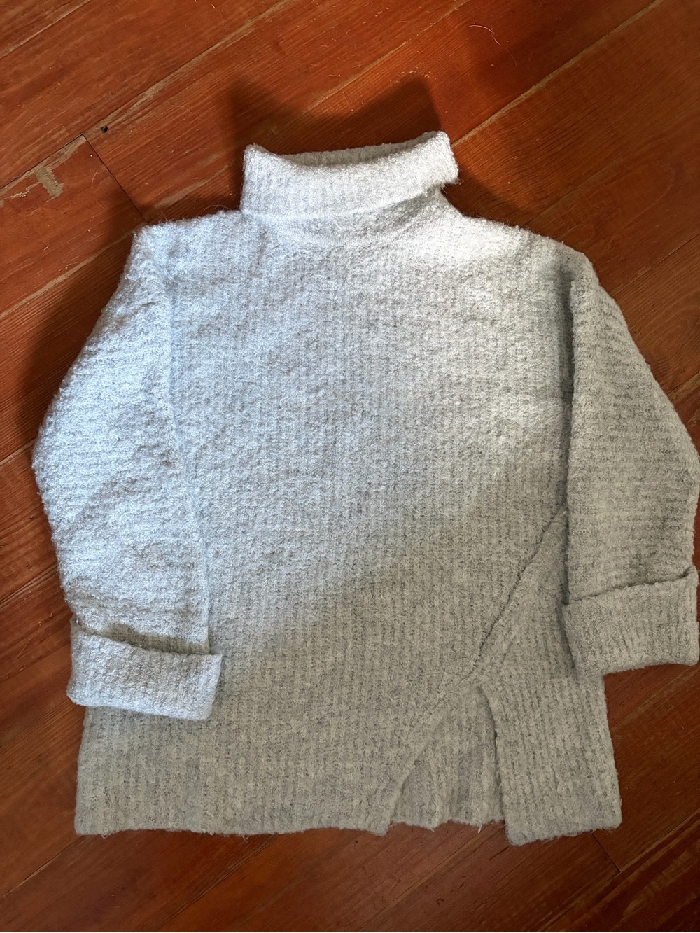 Express Light Gray Turtleneck Sweater
